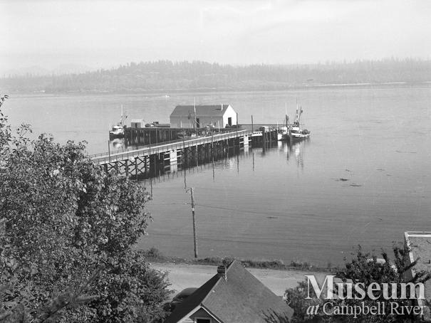 Campbell River Wharf and small boat harbour