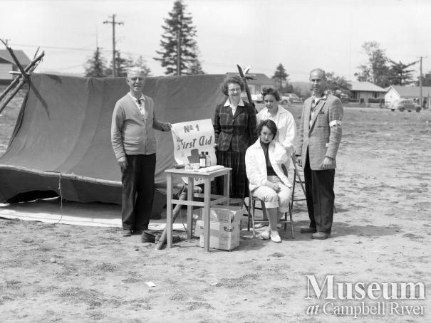 First aid post set up on school grounds