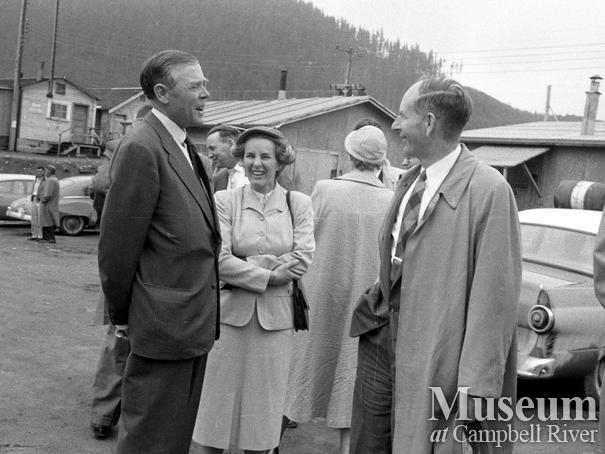 Guests touring the Ladore Powerhouse project, Campbell River