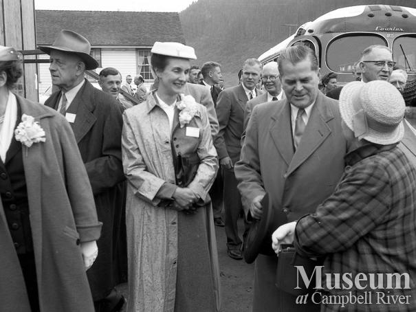 Guests touring the Ladore Powerhouse project, Campbell River