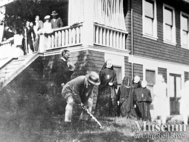 Sod turning for new addition to the Lourdes Hospital, Campbell River