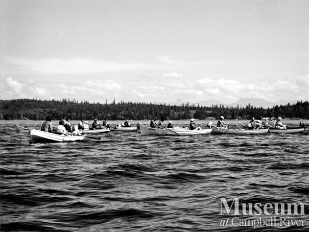 View of Tyee boats fishing off Tyee Spit