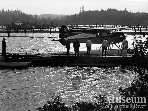 Float plane base at the Tyee Spit