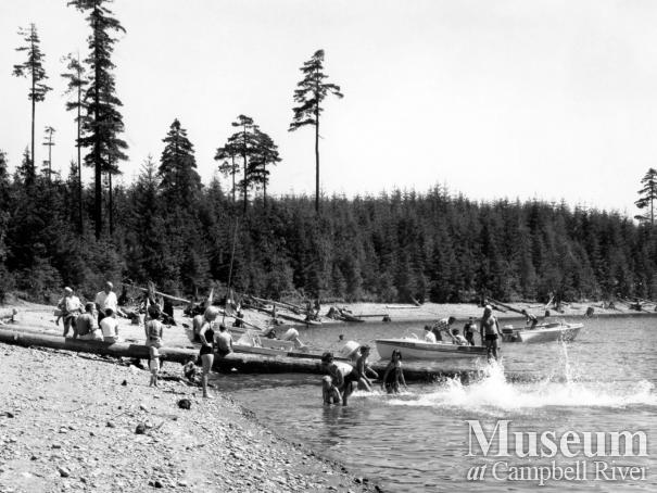 View of the beach at McIvor Lake