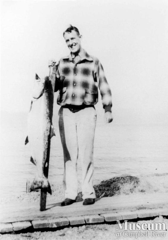 Unknown angler with fish