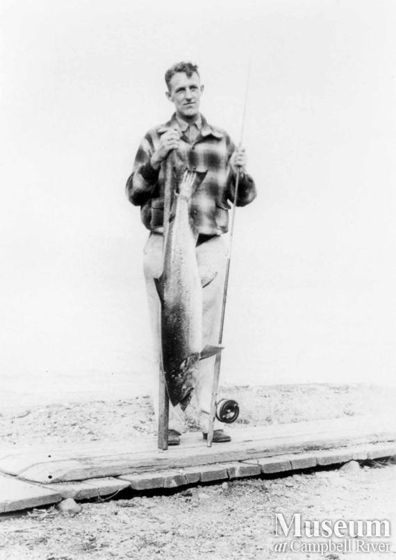 Unknown angler with fish