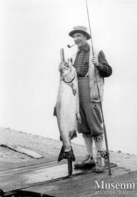 M.A. Cowan with catch