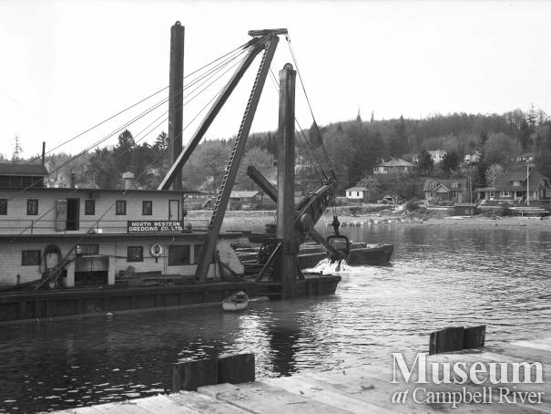 Dredging at Campbell River's government wharf