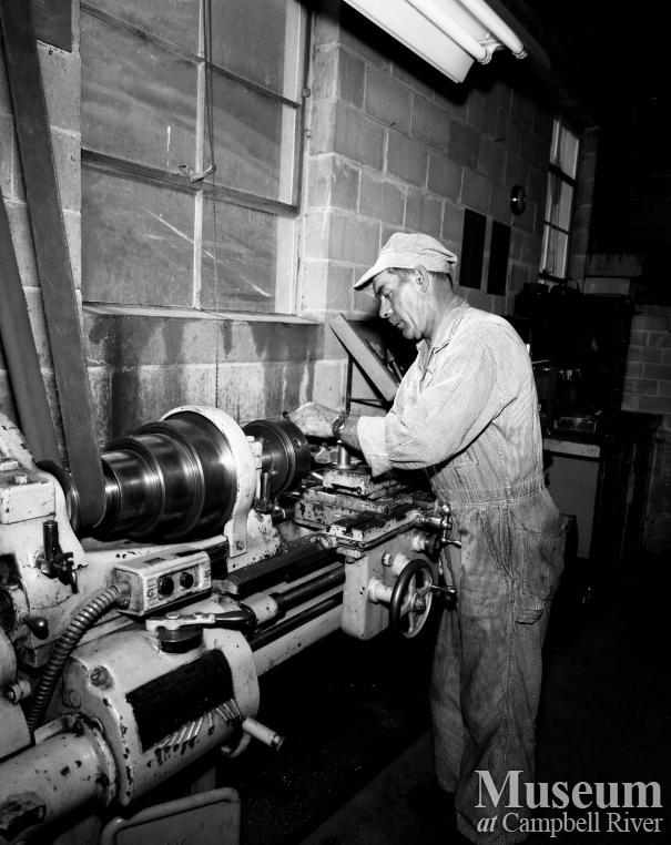 Worker at  BC Hydro's John Hart generating station