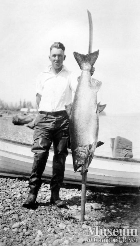 Reginald Pidcock with a big fish