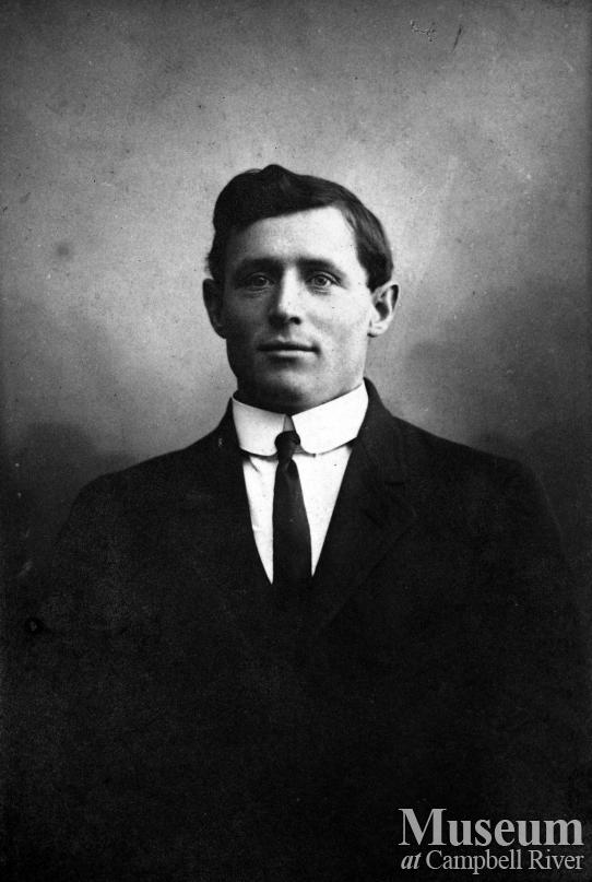 Portrait of Carl Petersen, an early settler of Campbell River 