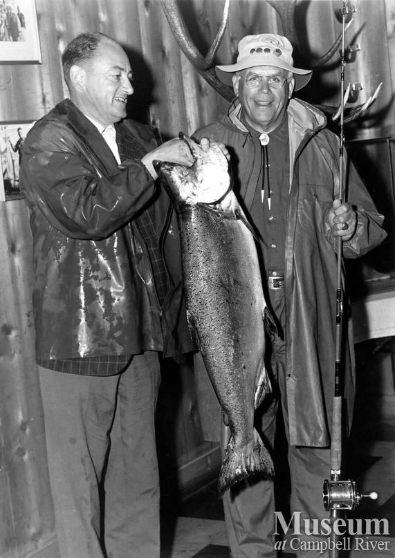 Mr. Geager with his catch
