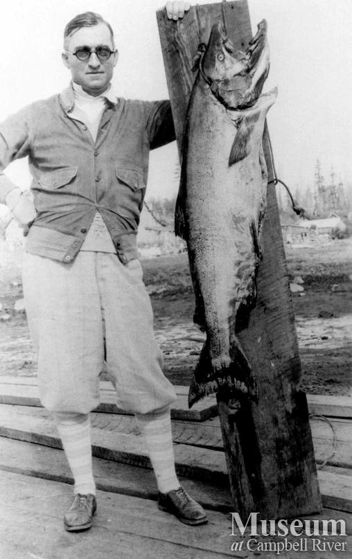 Unknown angler with fish